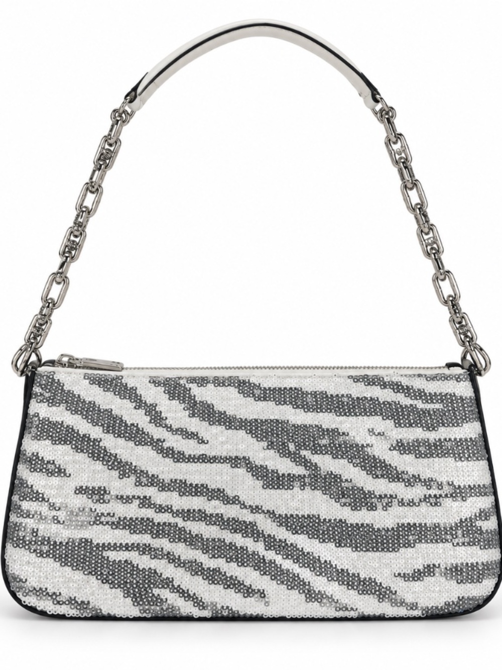 Michael Kors Stylish Zebra Print Sequin shoulder Bag